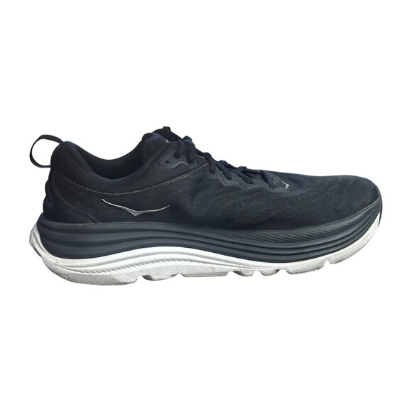 Hoka One Gaviota 5 Mens 12 2E Wide Black Running Walking Shoe BWHT No Insoles - Picture 10 of 15